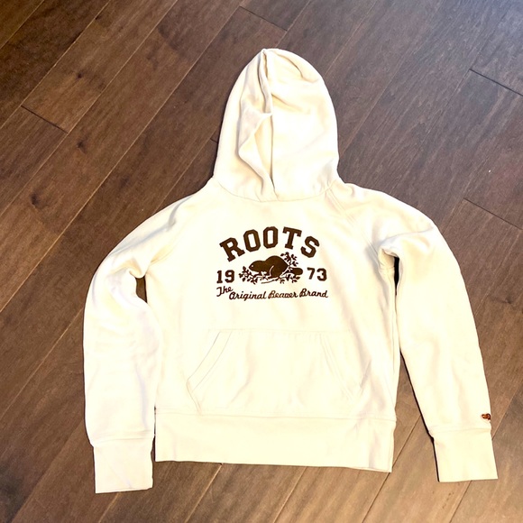 Roots Tops - Roots Hoodie Hooded Sweatshirt Size M Ivory